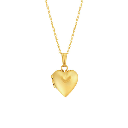 14k Gold Mini Heart Locket