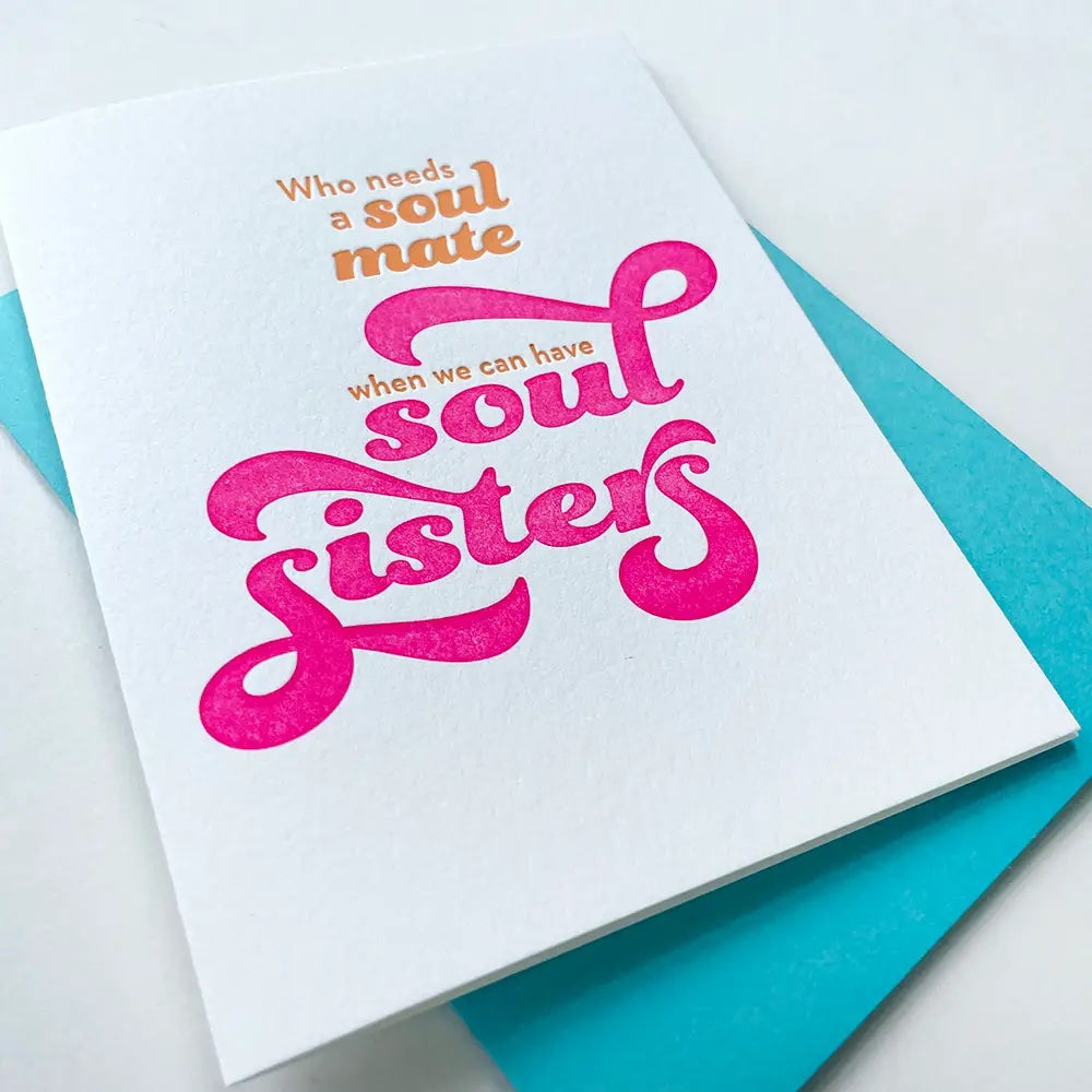 Soul Sisters - Letterpress Card