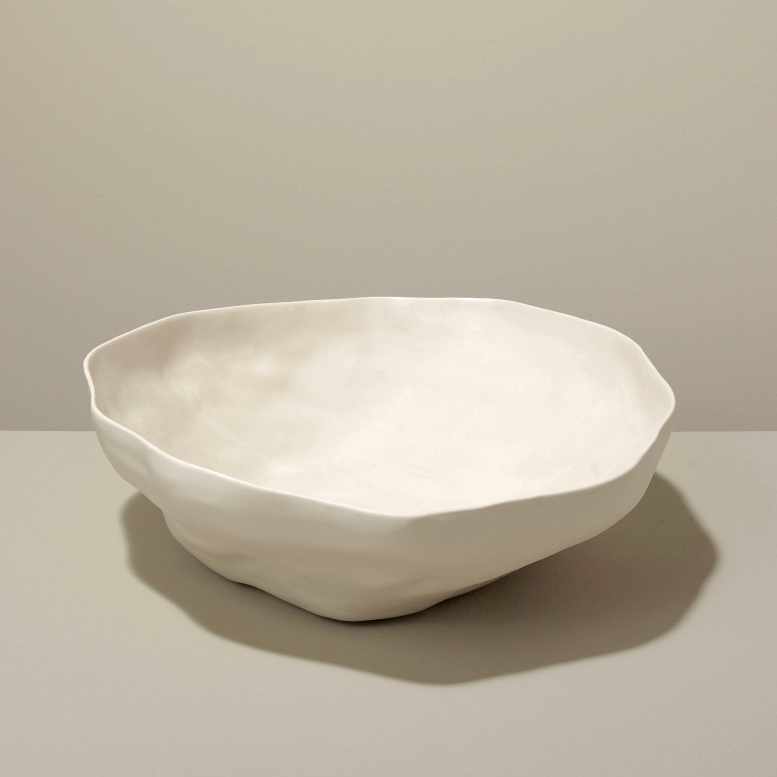 Large Tam Stoneware Serving Bowl - Pearl