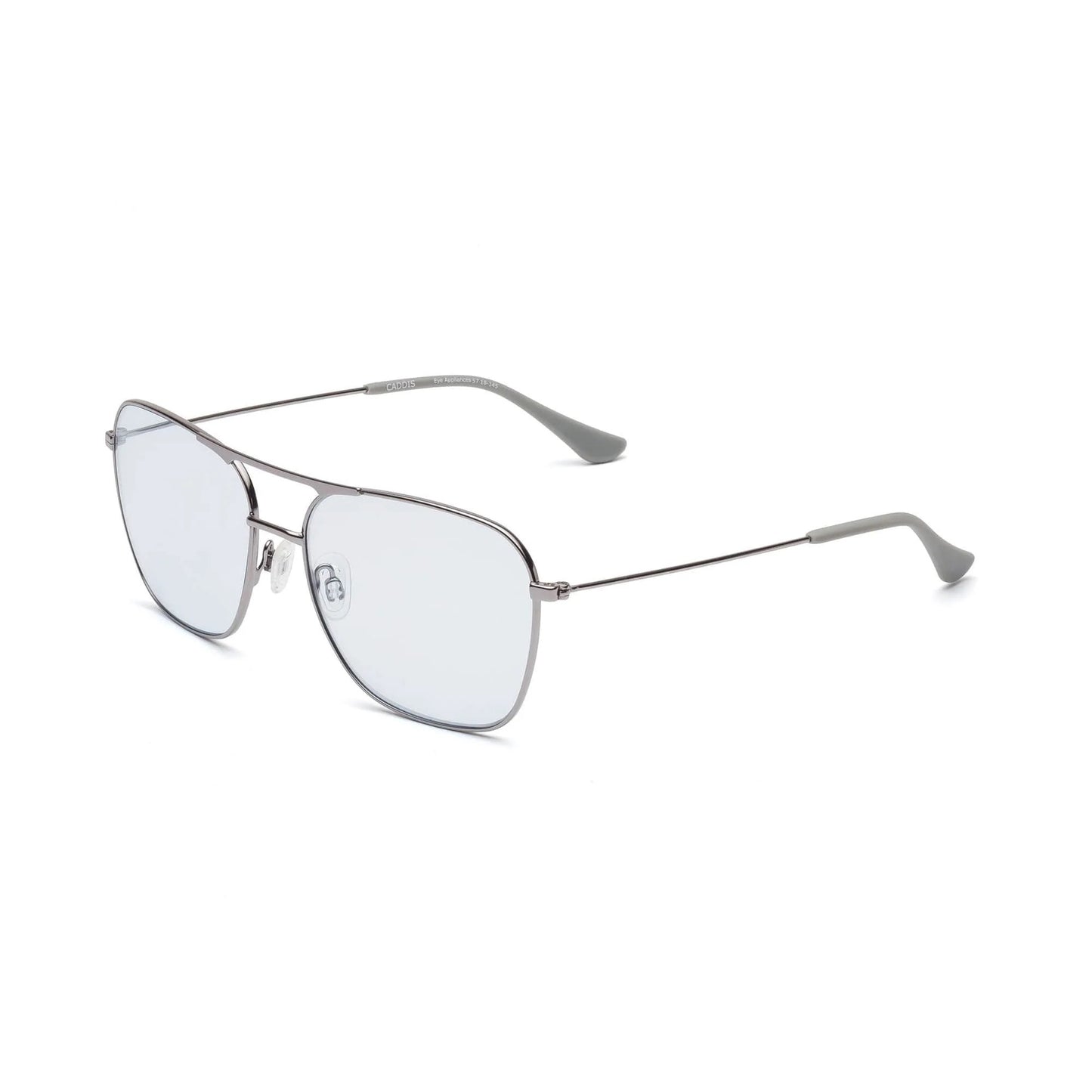 Hooper - Polished Gunmetal / Blue Lens