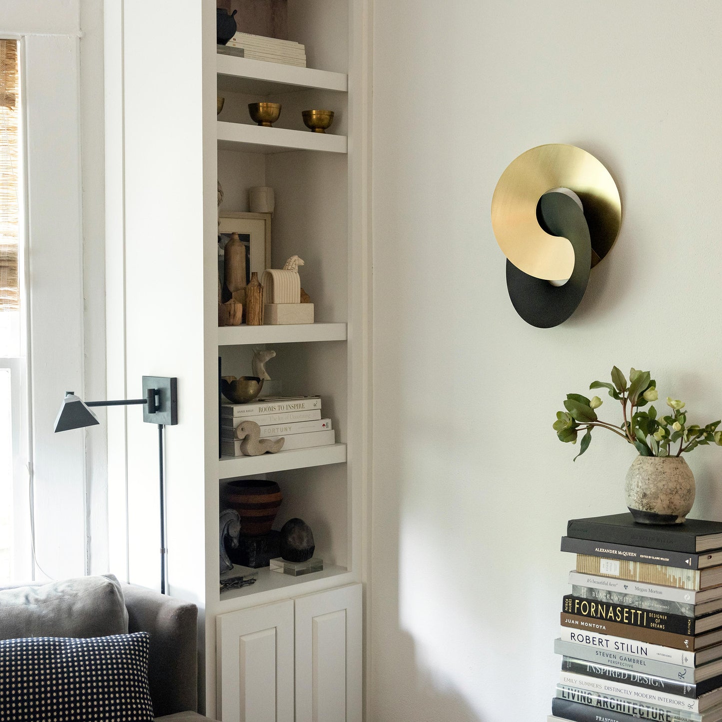 'Clasp' Wall Hanging - Black Patina + Polished Brass