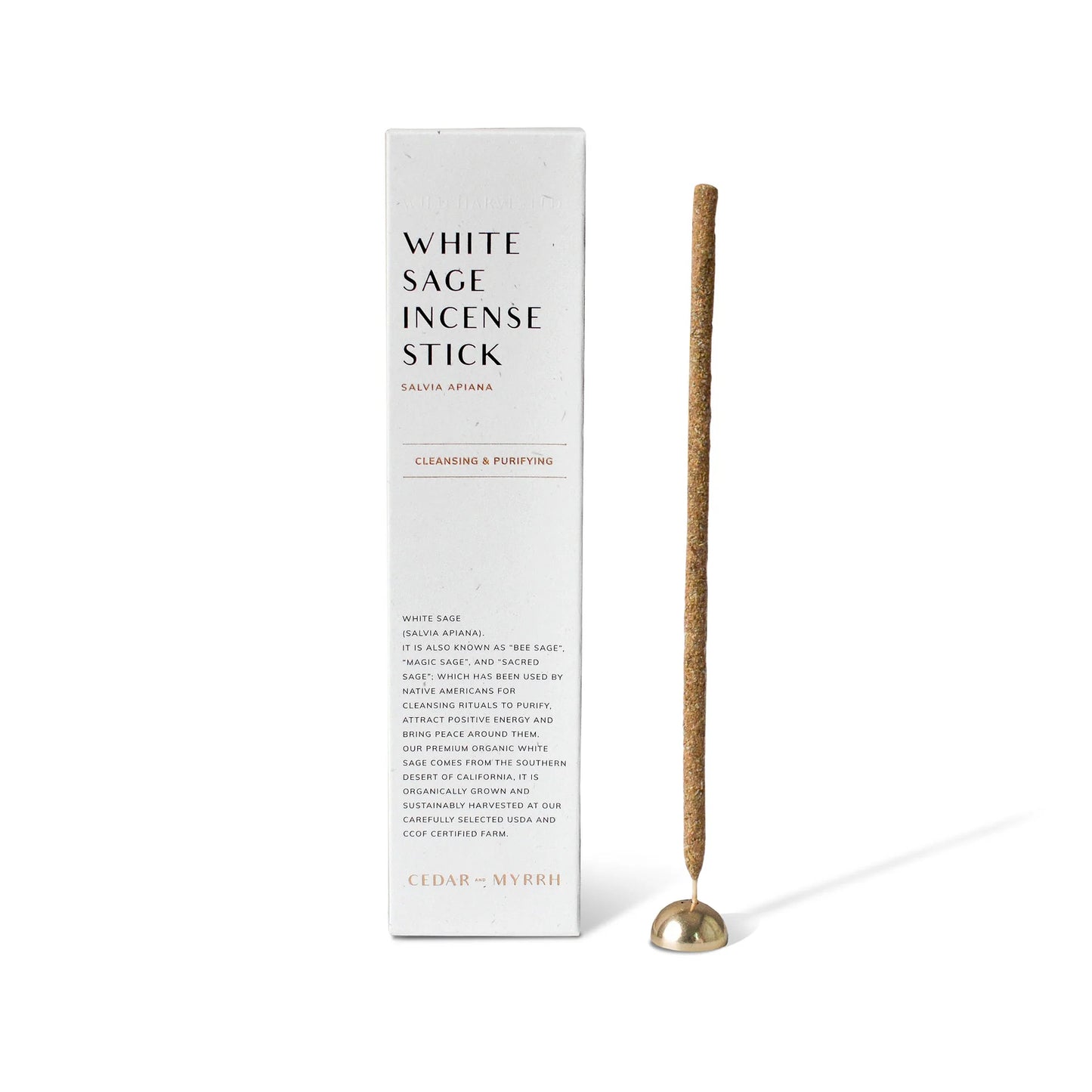 Hand-Rolled White Sage Incense Sticks